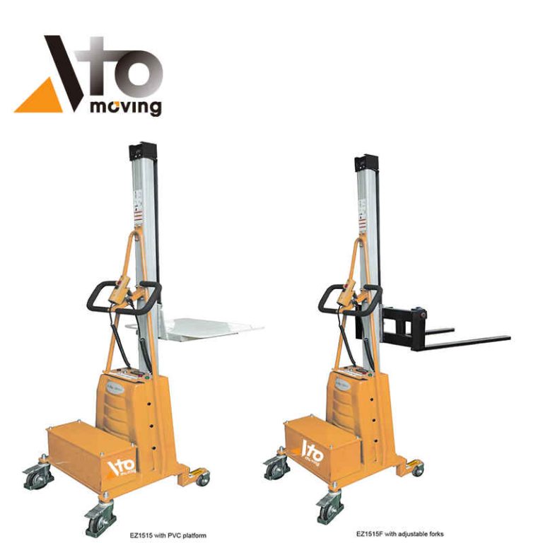 100kg mini power counterbalanced stacker for warehouse material handling