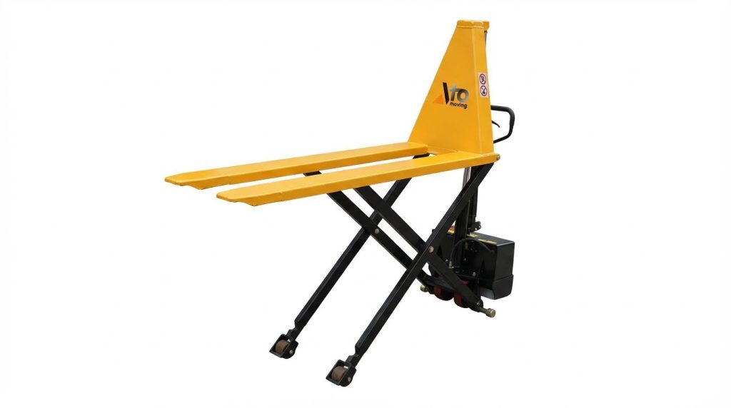 Electric High Lift Pallet Truck Double Piston