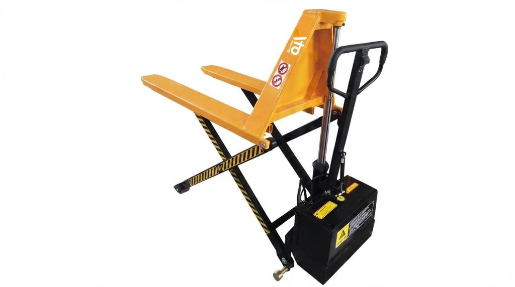 Electric High Lift Pallet Truck Double Piston