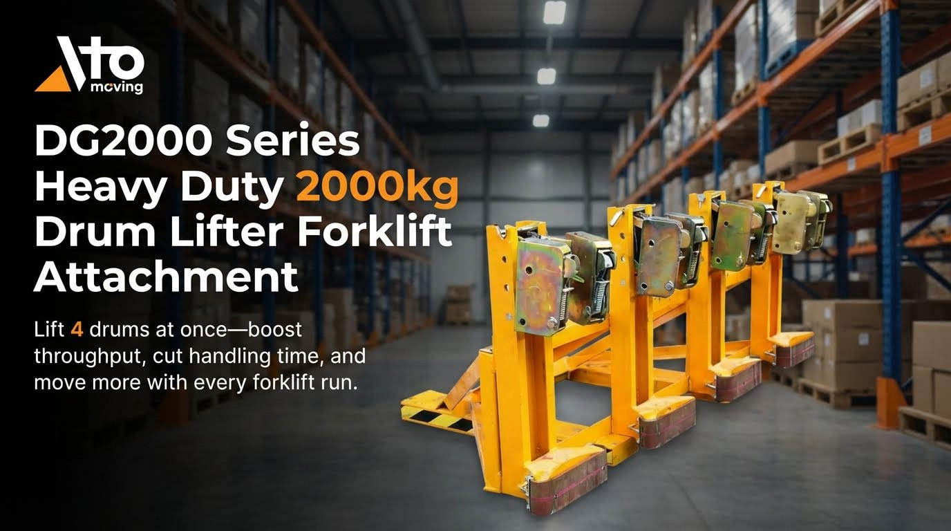 versatile drum lifter forklift attachment