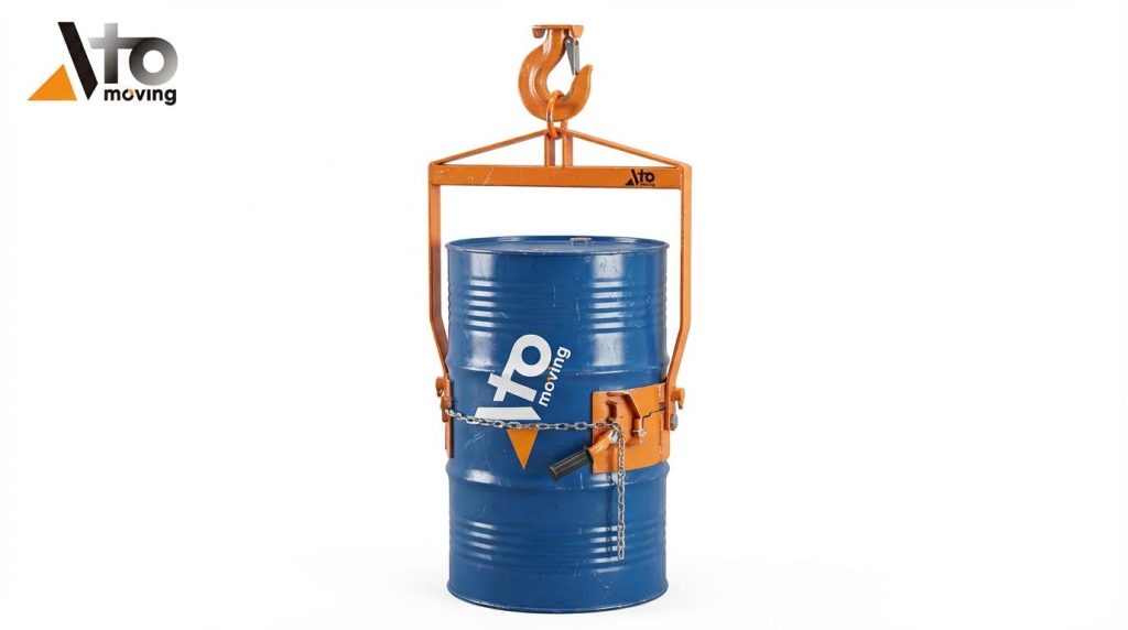 Vertical Drum Lifter Forklift Barrel Dumper
