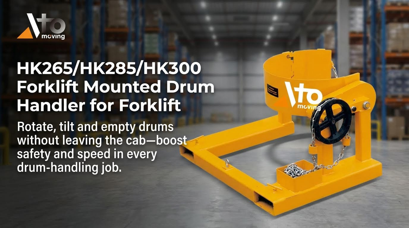 forklift mounted drum handler
