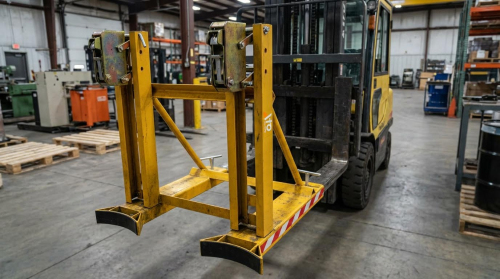 Double Grips 55 Gallon Drum Forklift Attachment Drum Transporter