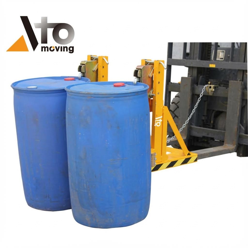 Heavy Duty 1000kg Forklift Barrel Grabber with Double Grips_1_1_3