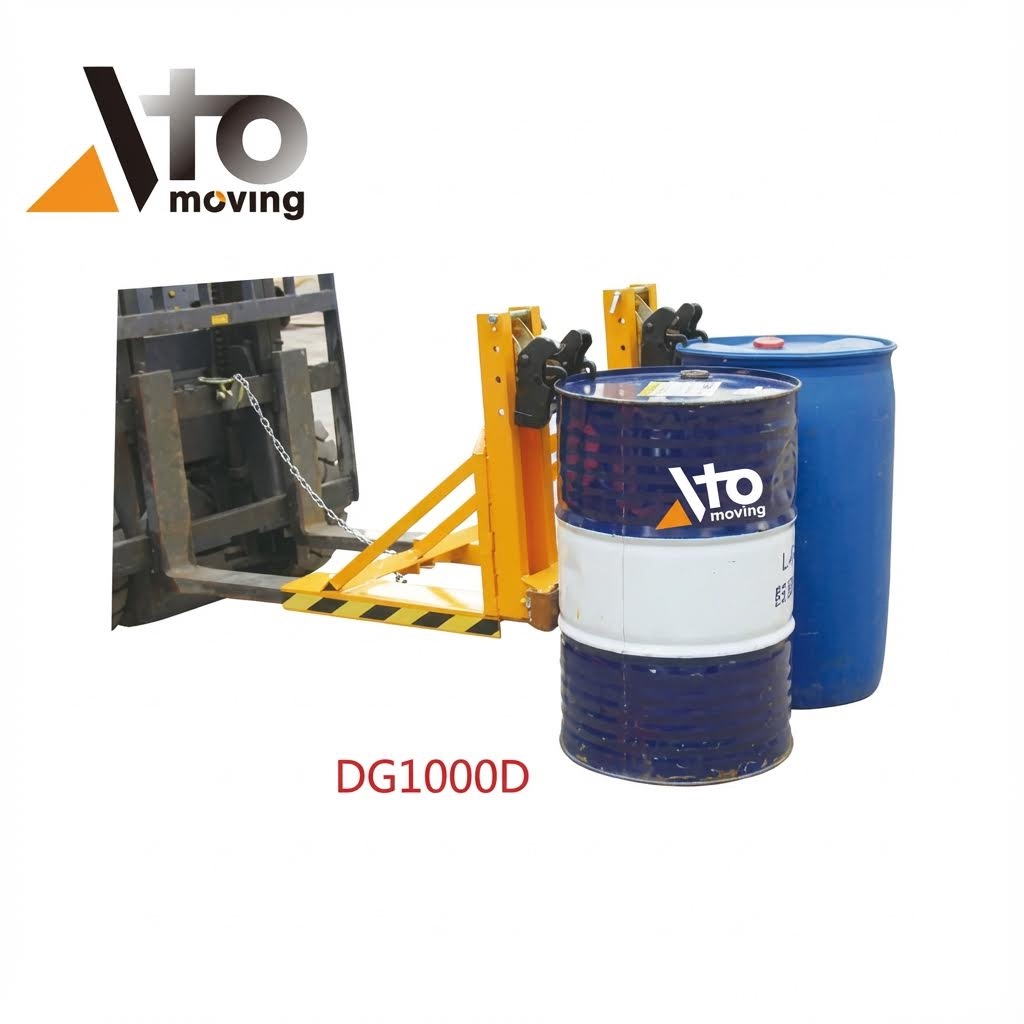 Heavy Duty 1000kg Forklift Barrel Grabber with Double Grips_1_1_4