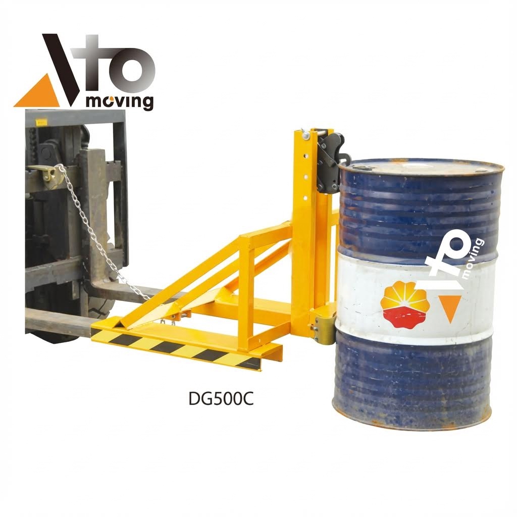 Heavy Duty 500kg Forklift Drum Lifter With Single Grips_1_1_5