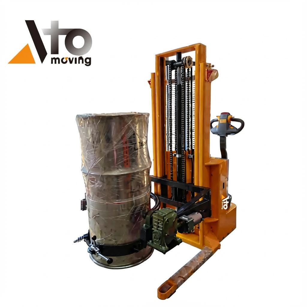 Self Propelled 650KG Drum Lifting Equipment Stacker and Rotator YL650_1_1_1
