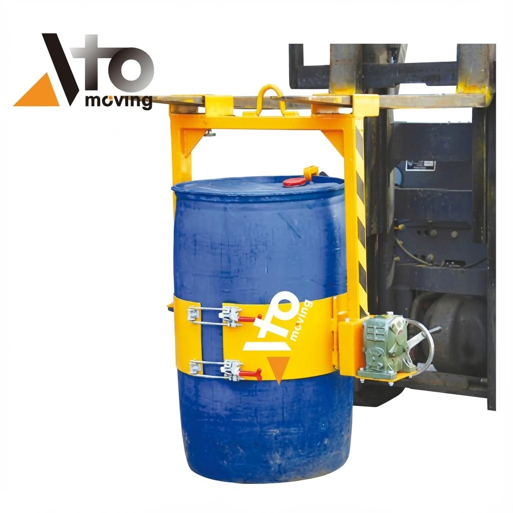 Vertical Drum Lifter Forklift Barrel Dumper_1_1_3