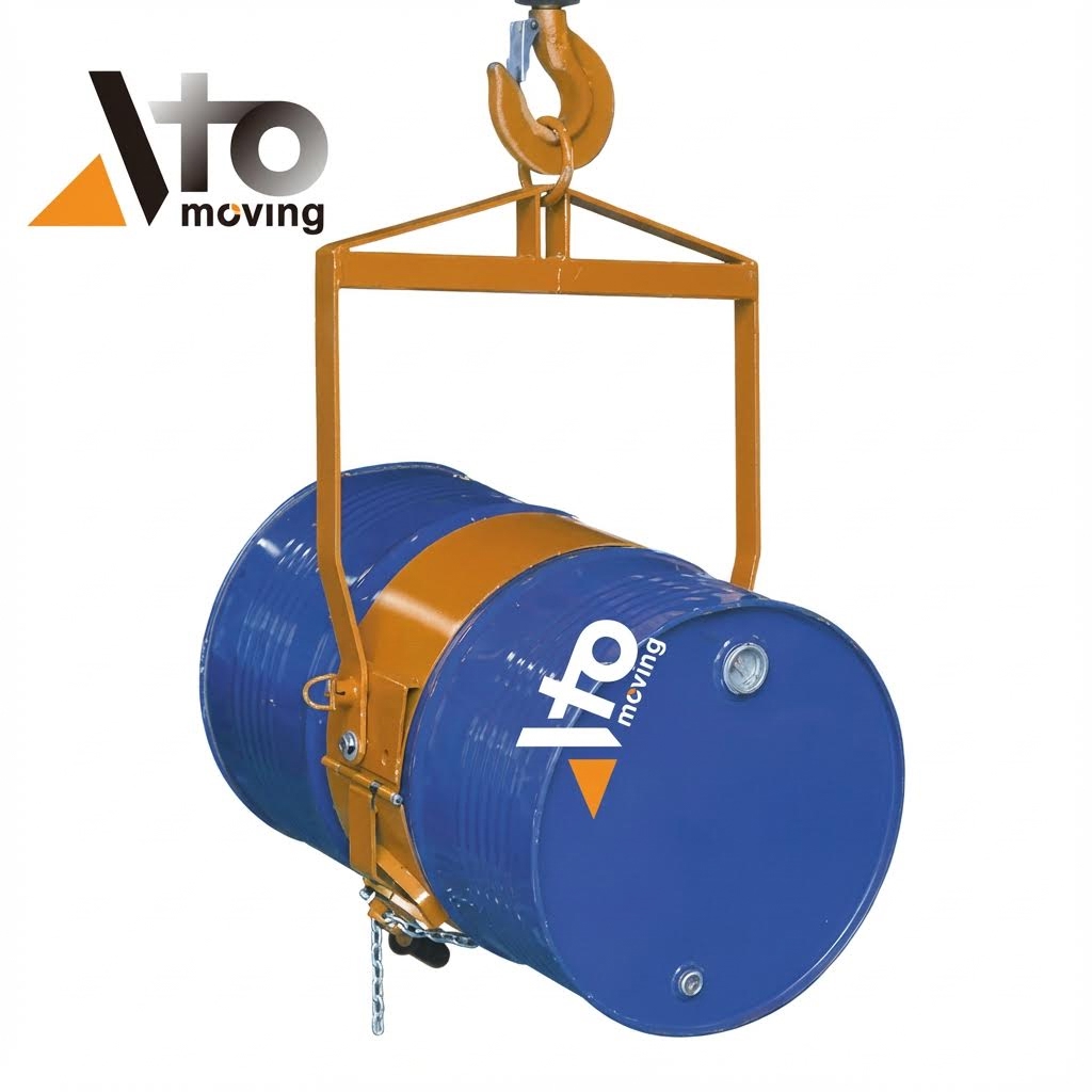 Vertical Drum Lifter Forklift Barrel Dumper_1_1_4