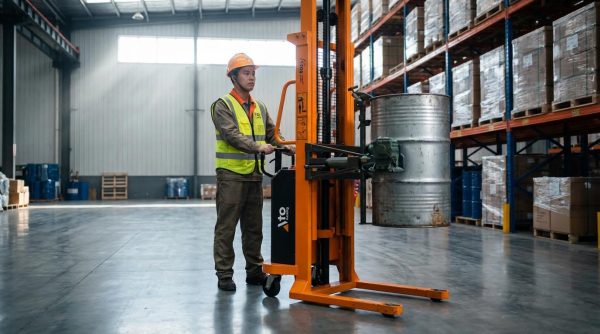 electric drum stacker