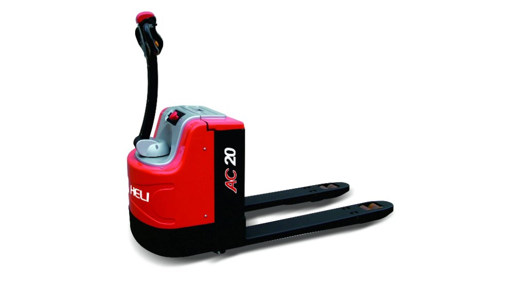 HELI AC20 AC-powered pallet truck with 2000kg capacity, built for reliable, low-maintenance performance in logistics and manufacturing facilities.